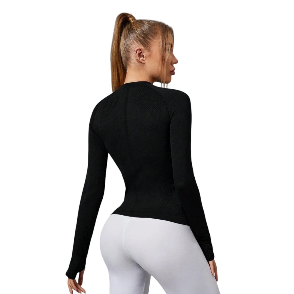 PowerFit Pack 2 Damen Sport T Shirts Nahtlos Rundhals Raglan Ärmel Elegant und Bequem