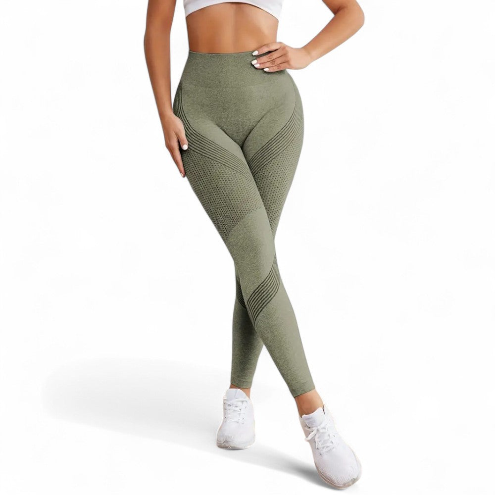 FlexFit Damen Leggings Hohe Taille Nahtlos Schnell Trocknend Bequem und Langlebig