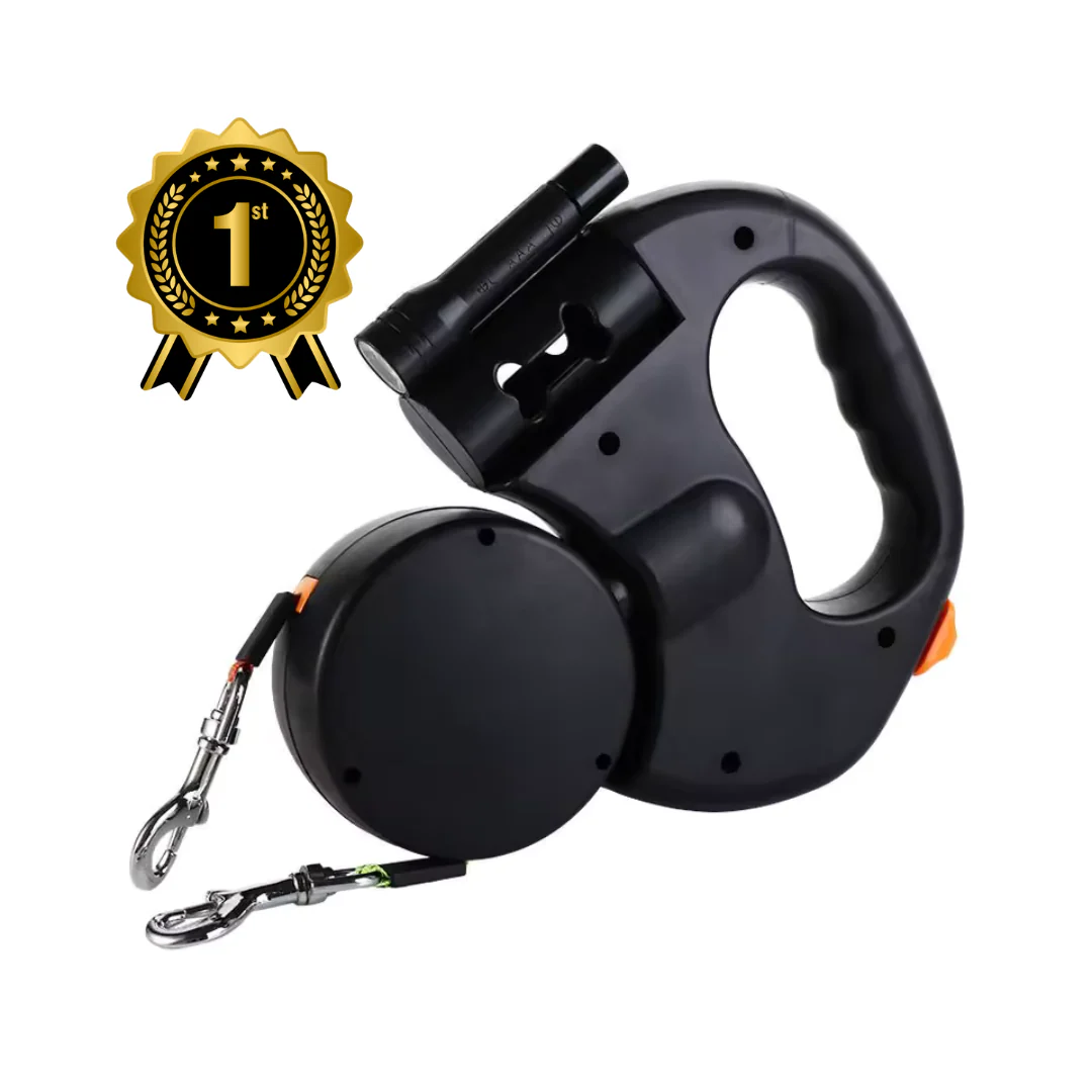 Duo Anti-Tangle Leash PetSafe Walk – Doppelleine für Haustiere ohne Verheddern, Sicher & Bequem