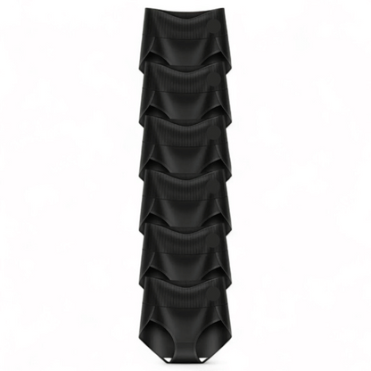 6er Set EssenceFit Damen Slip Hohe Taille Bauchkontrolle
