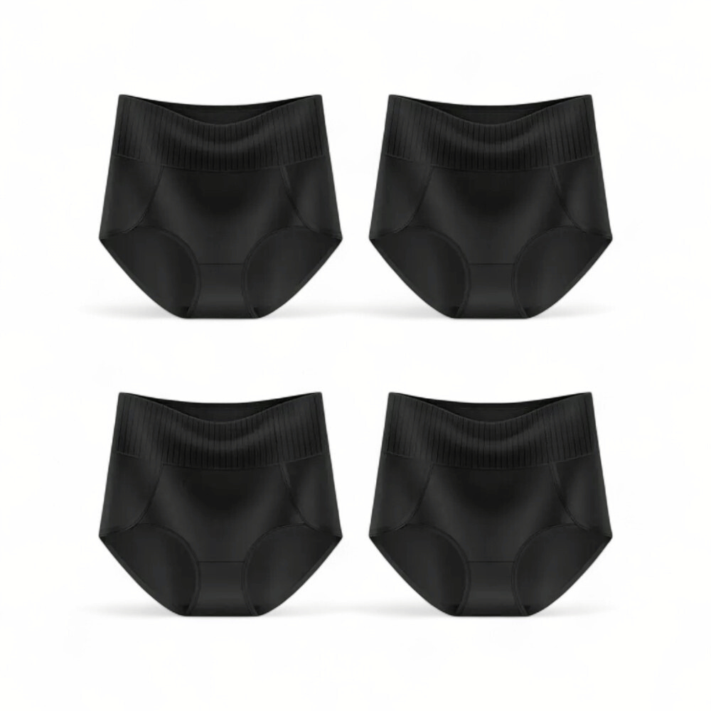 6er Set EssenceFit Damen Slip Hohe Taille Bauchkontrolle