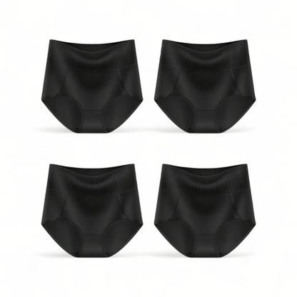 6er Set EssenceFit Damen Slip Hohe Taille Bauchkontrolle