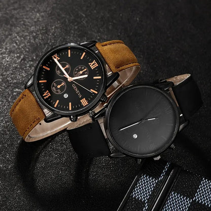 Set 4 Herren Luxusuhren Quartz Elite — 4 zum Preis von 2