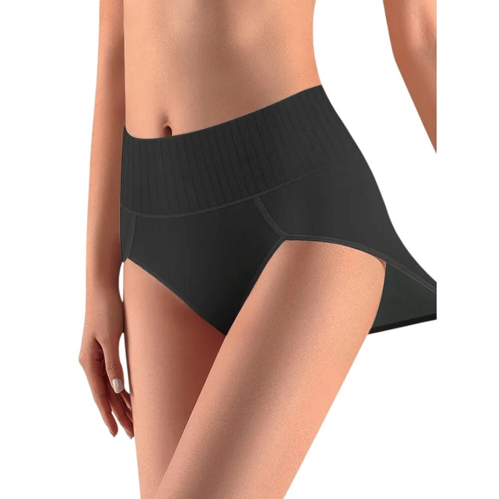 6er Set EssenceFit Damen Slip Hohe Taille Bauchkontrolle