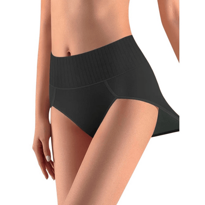 6er Set EssenceFit Damen Slip Hohe Taille Bauchkontrolle