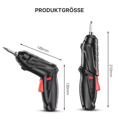 Tragbares Elektro-Werkzeugset 4,2V — Mini-Bohrmaschine und kabelloser Schraubendreher