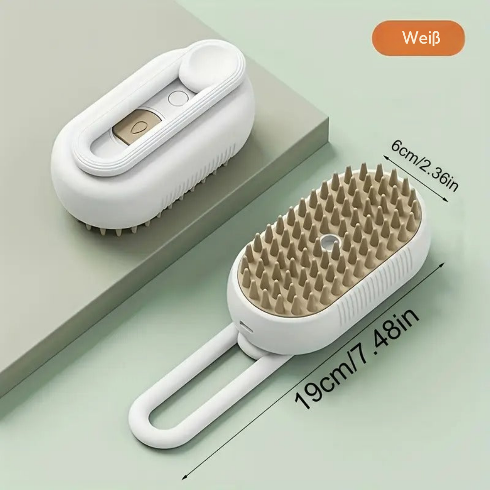 SteamPet 3-in-1 Dampfbürste für Katzen und Hunde