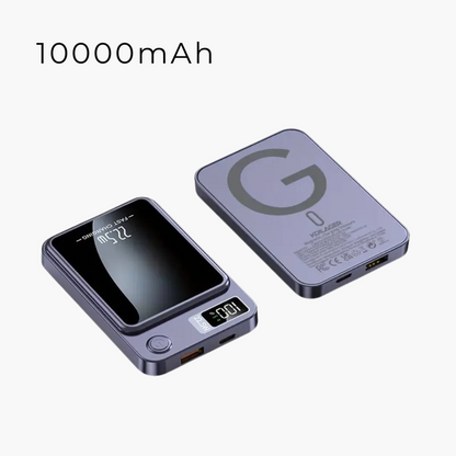 KOILAGER® Magnetische Powerbank 10000mAh Ultradünn 22,5W Schnellladung Wireless LED