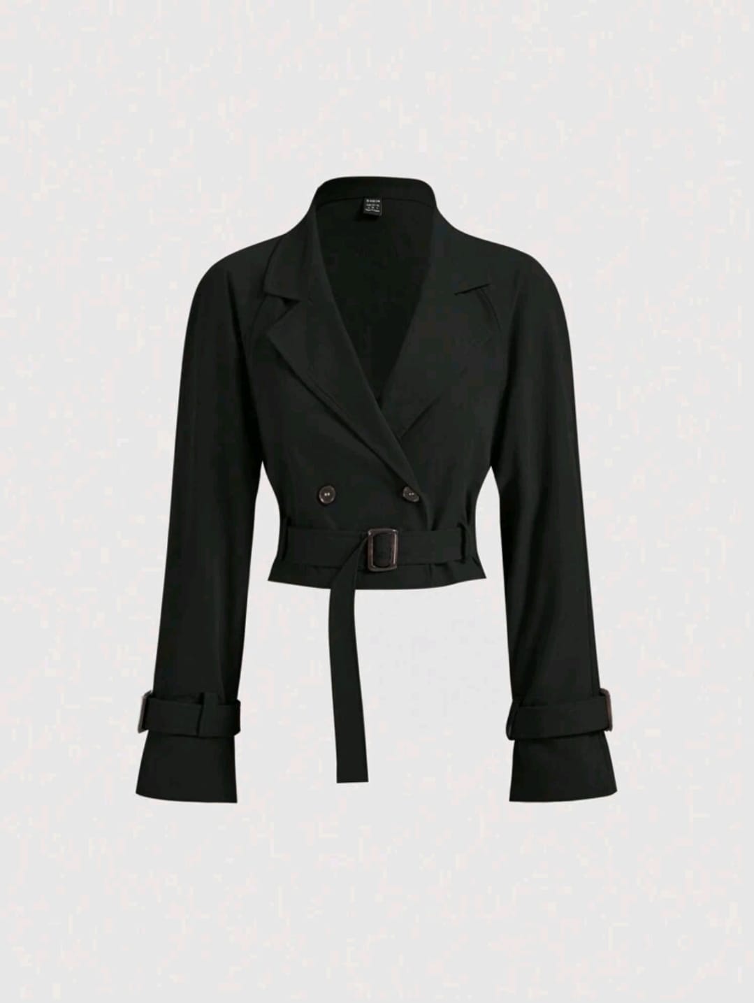 Urban Élégance Damen Trenchcoat Cropped