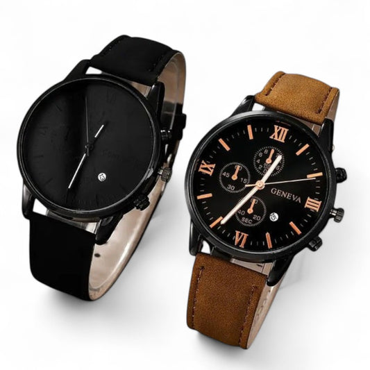 Set 4 Herren Luxusuhren Quartz Elite — 4 zum Preis von 2