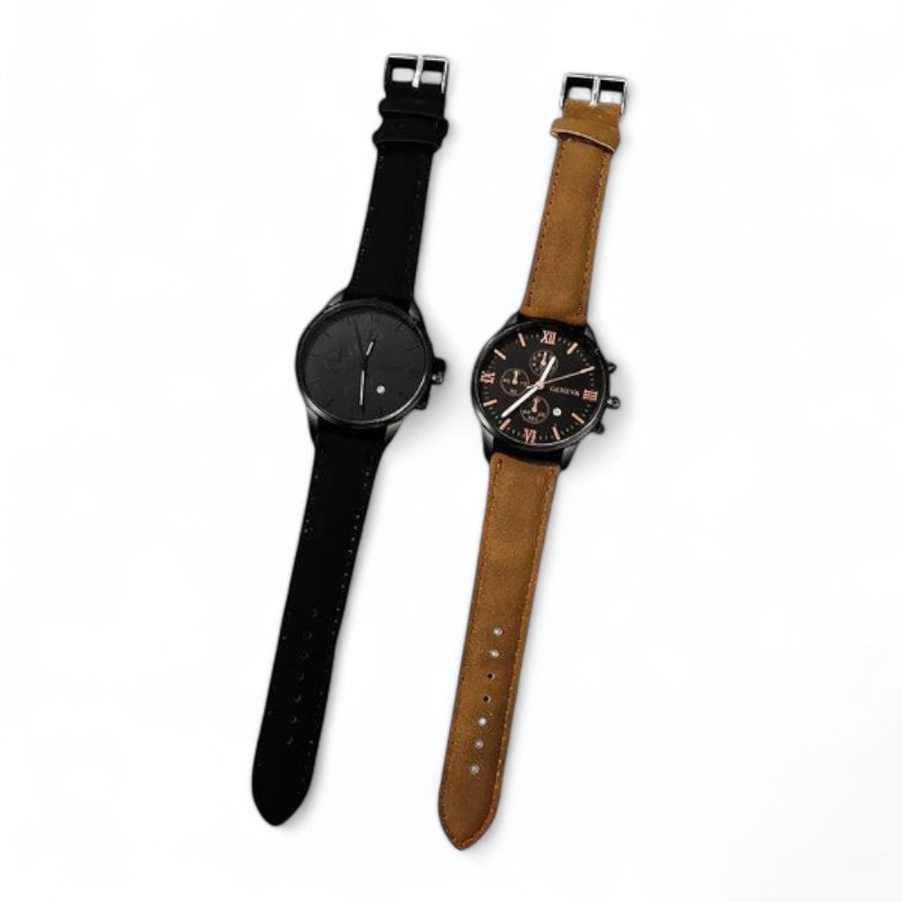 Set 4 Herren Luxusuhren Quartz Elite — 4 zum Preis von 2