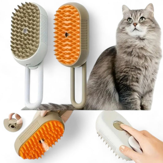 SteamPet 3-in-1 Dampfbürste für Katzen und Hunde