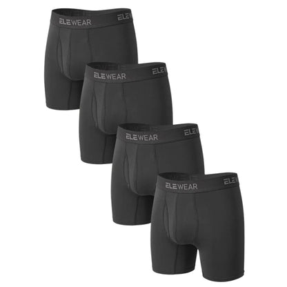 4er Set EleWear Herren Unterhose Atmungsaktiv Bequem und Strapazierfähig