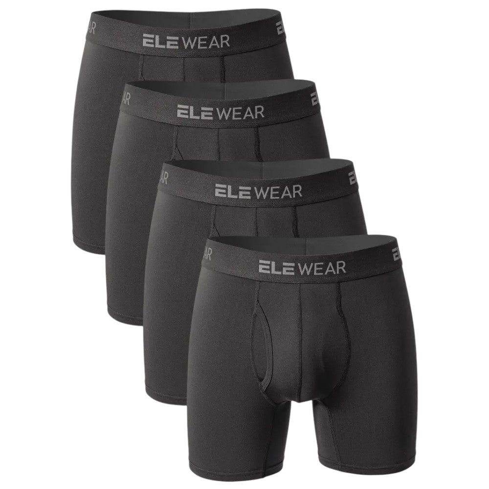 4er Set EleWear Herren Unterhose Atmungsaktiv Bequem und Strapazierfähig