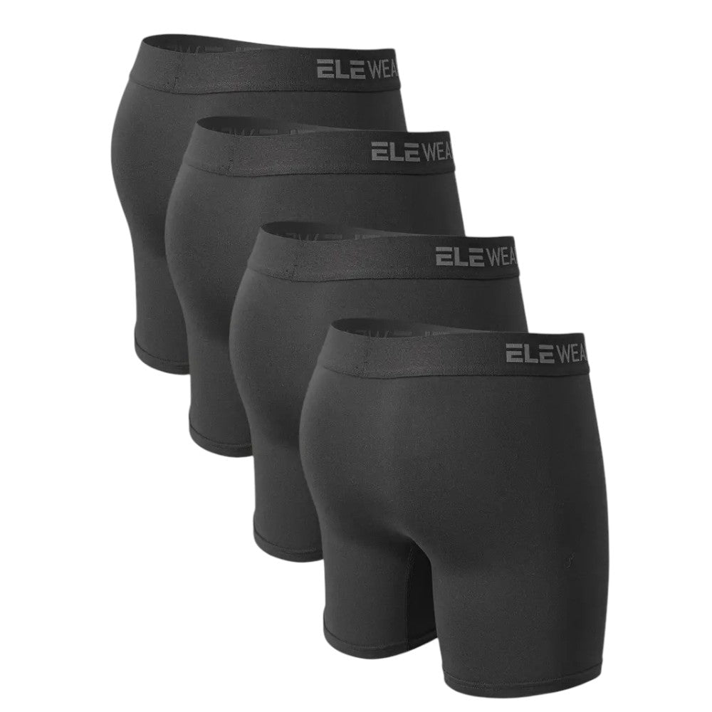 4er Set EleWear Herren Unterhose Atmungsaktiv Bequem und Strapazierfähig