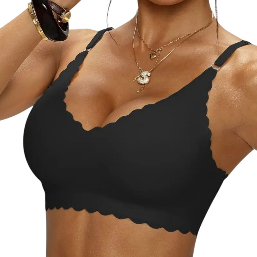 5er Set Lumea Damen Nahtlos T-Shirt BH Baumwolle Alltag
