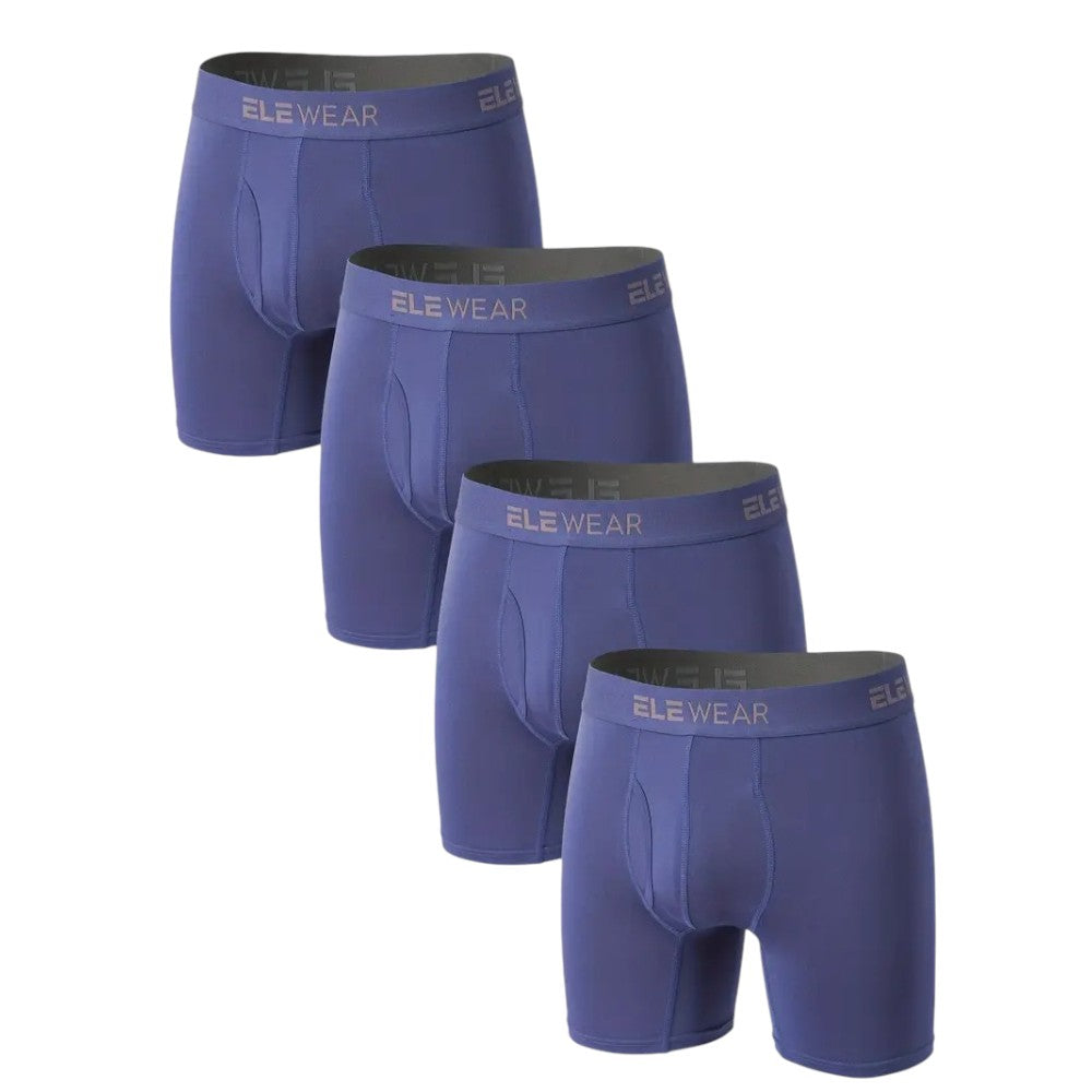 4er Set EleWear Herren Unterhose Atmungsaktiv Bequem und Strapazierfähig