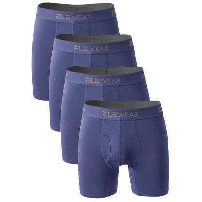 4er Set EleWear Herren Unterhose Atmungsaktiv Bequem und Strapazierfähig