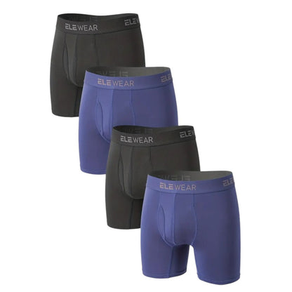 4er Set EleWear Herren Unterhose Atmungsaktiv Bequem und Strapazierfähig