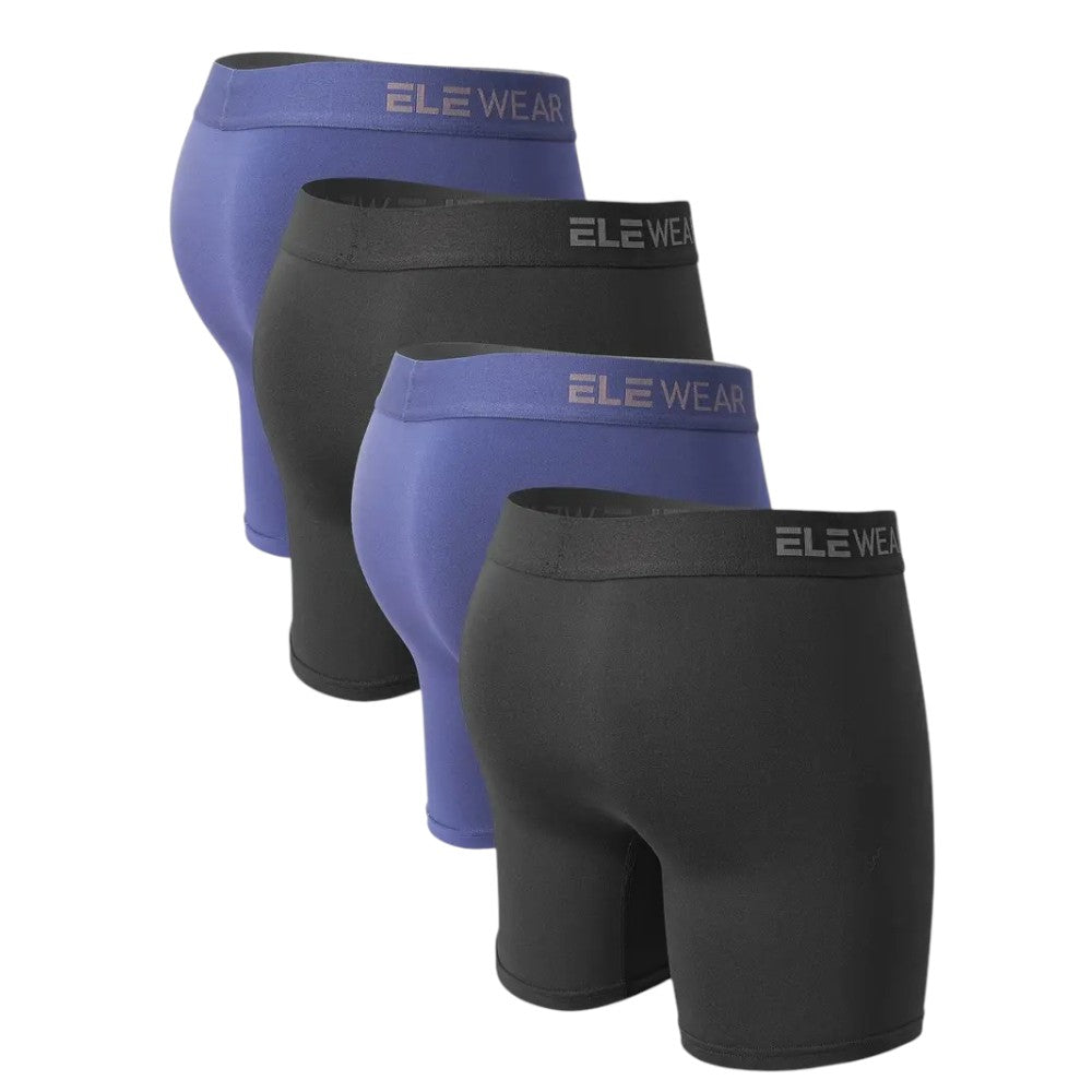 4er Set EleWear Herren Unterhose Atmungsaktiv Bequem und Strapazierfähig