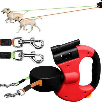 Duo Anti-Tangle Leash PetSafe Walk – Doppelleine für Haustiere ohne Verheddern, Sicher & Bequem