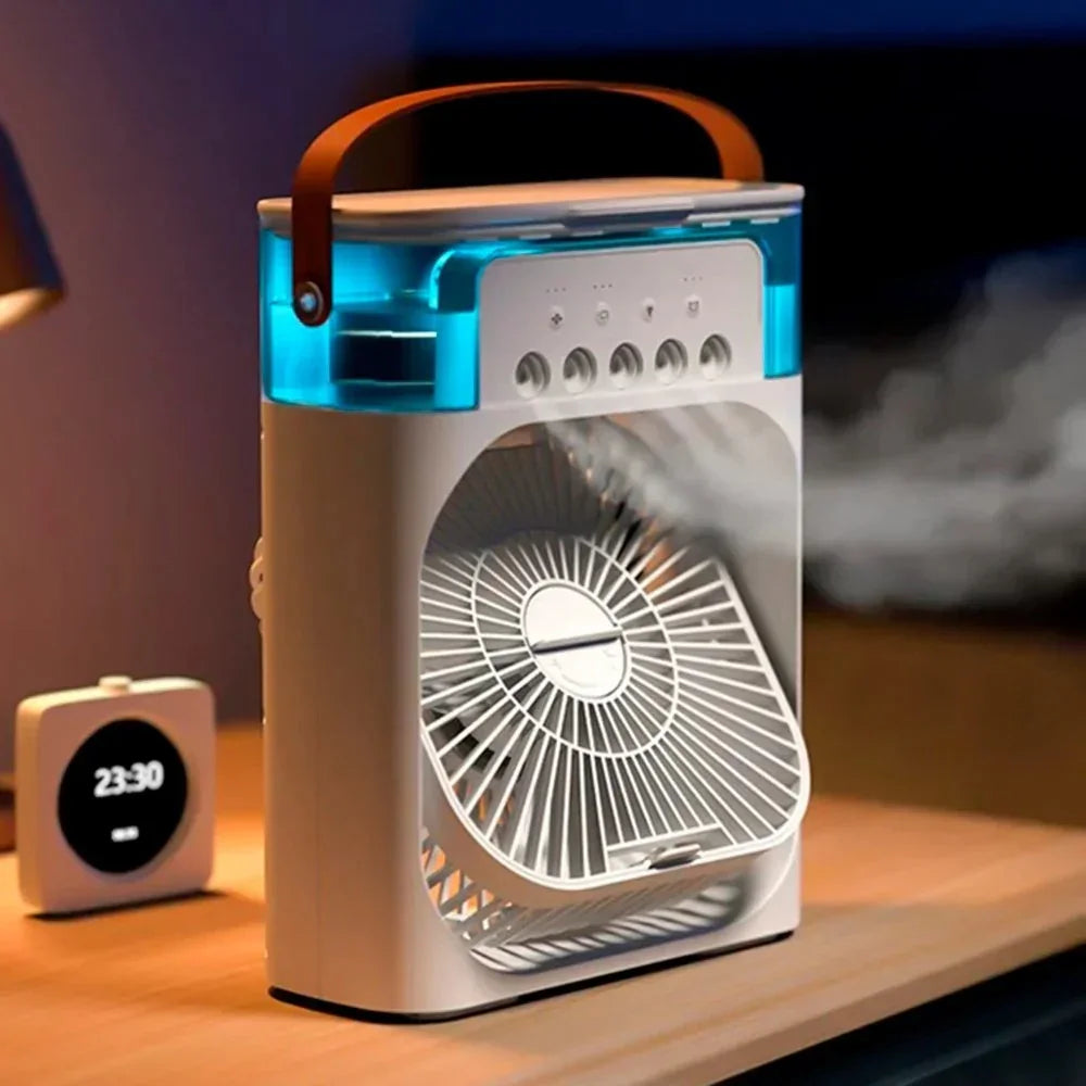 Mini Tischklimatisator 3 in 1 — Tragbarer Luftbefeuchter und Ventilator