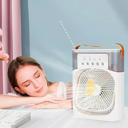 Mini Tischklimatisator 3 in 1 — Tragbarer Luftbefeuchter und Ventilator