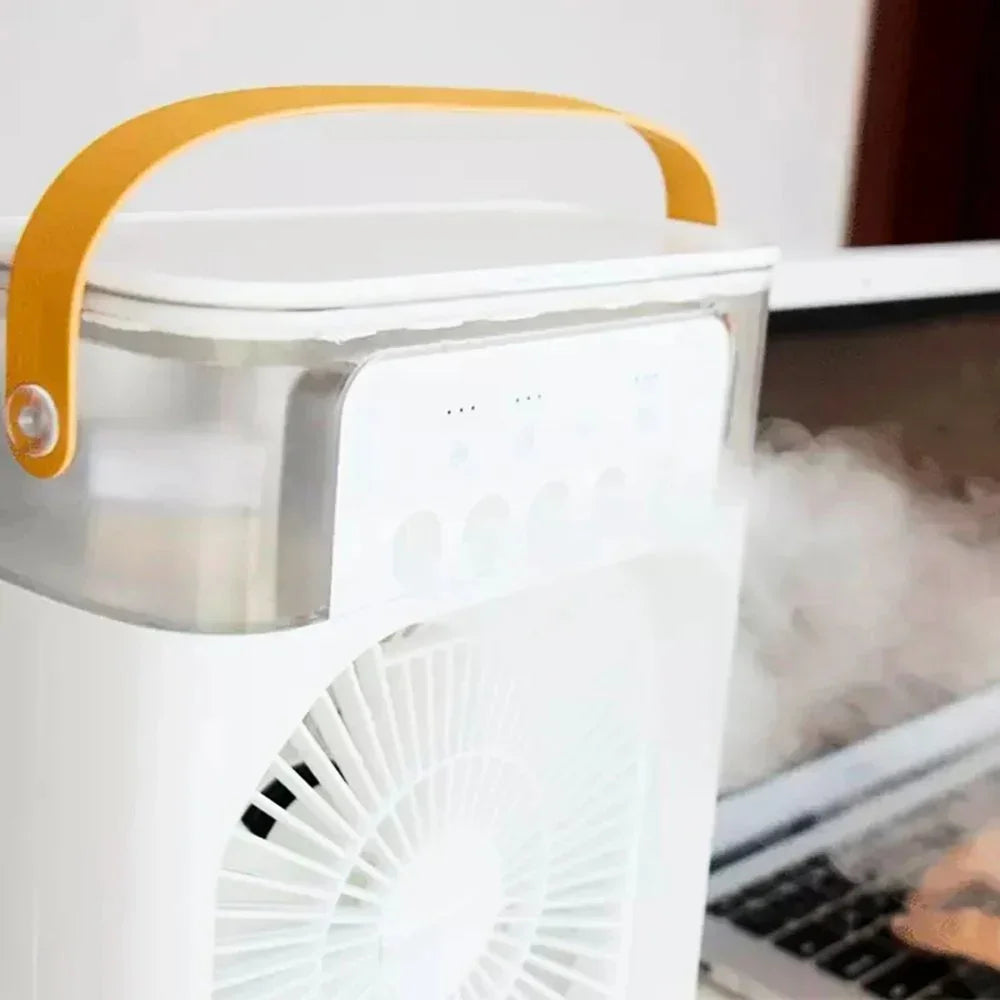 Mini Tischklimatisator 3 in 1 — Tragbarer Luftbefeuchter und Ventilator