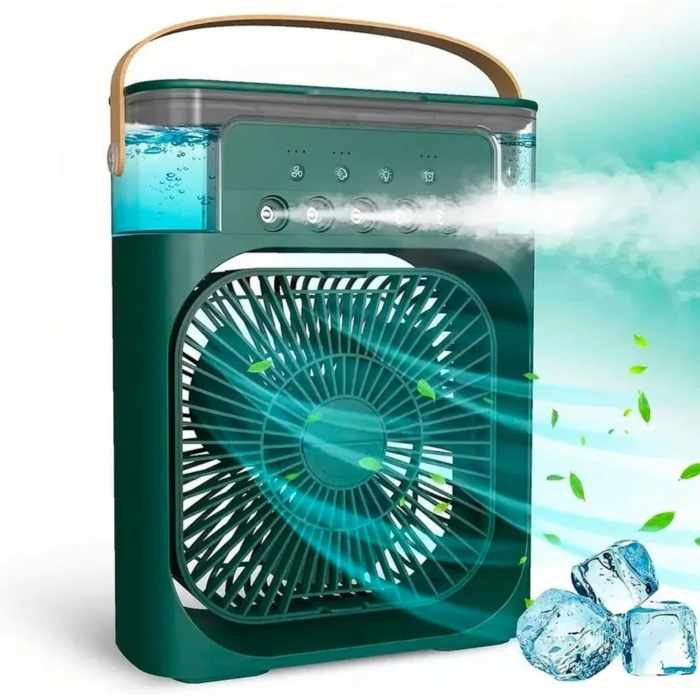 Mini Tischklimatisator 3 in 1 — Tragbarer Luftbefeuchter und Ventilator