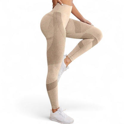 FlexFit Damen Leggings Hohe Taille Nahtlos Schnell Trocknend Bequem und Langlebig