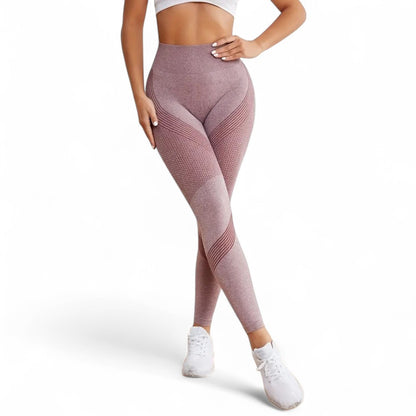 FlexFit Damen Leggings Hohe Taille Nahtlos Schnell Trocknend Bequem und Langlebig