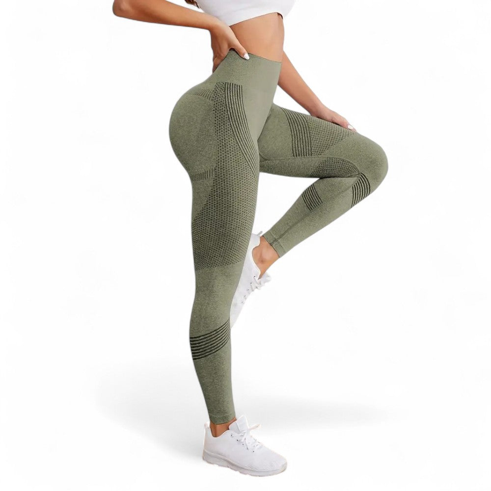 FlexFit Damen Leggings Hohe Taille Nahtlos Schnell Trocknend Bequem und Langlebig