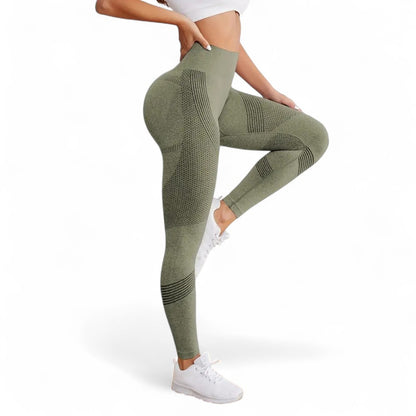 FlexFit Damen Leggings Hohe Taille Nahtlos Schnell Trocknend Bequem und Langlebig