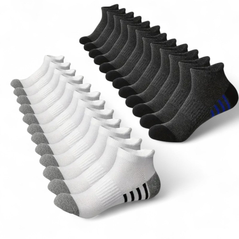 12/24er Pack MaxSox Herren Socken Atmungsaktiv Bequem und Langlebig