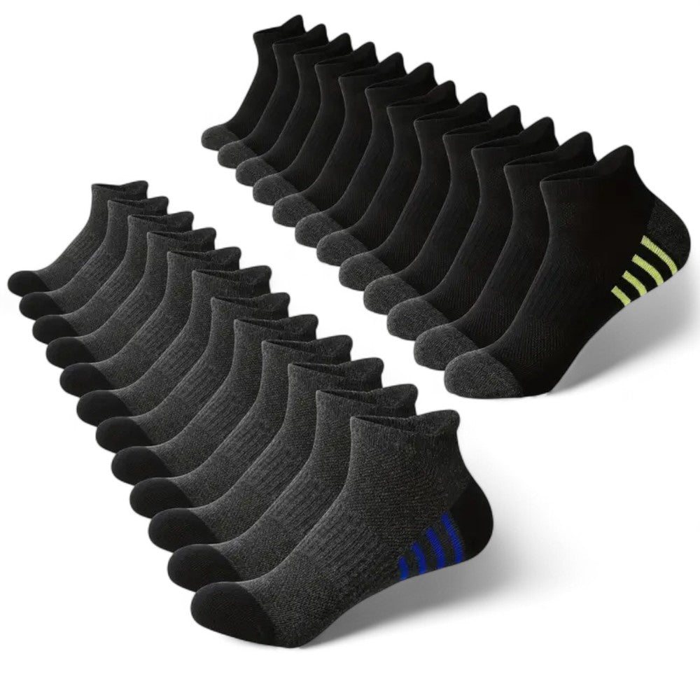 12/24er Pack MaxSox Herren Socken Atmungsaktiv Bequem und Langlebig